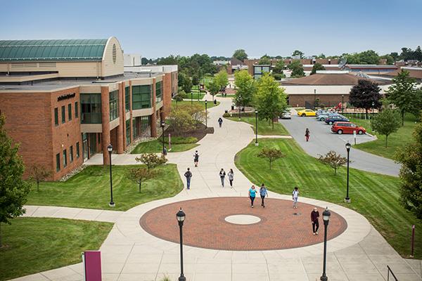 Aerial view of campus